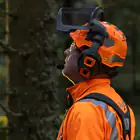 Capacete Florestal Husqvarna Technical com Sistema Mips Laranja